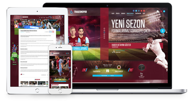 We redesigned Trabzonspor's website with a modern and user-friendly interface, utilizing the robust and flexible CIQRA CMS for content management.